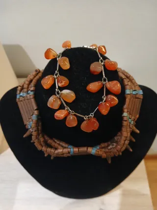 Lote vintage collar y pendientes