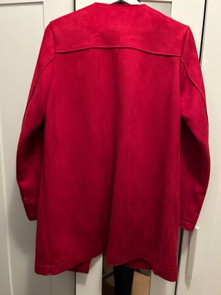 Chaqueta larga roja Primark Talla M