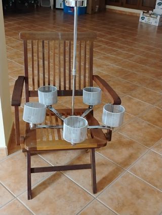 Lámpara de dormitorio metalico