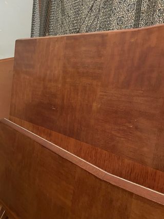 Estructura de cama madera cabecero piecero