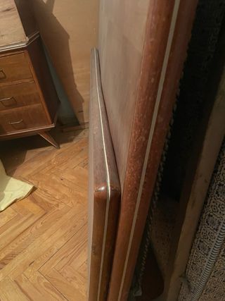 Estructura de cama madera cabecero piecero