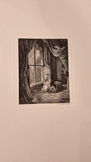 Rimas de Bécquer.Libro con ilustraciones a buril