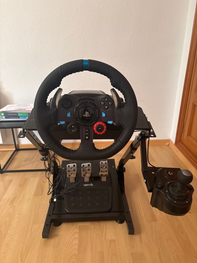Soporte + Volante Logitech G29 y Palanca Cambios