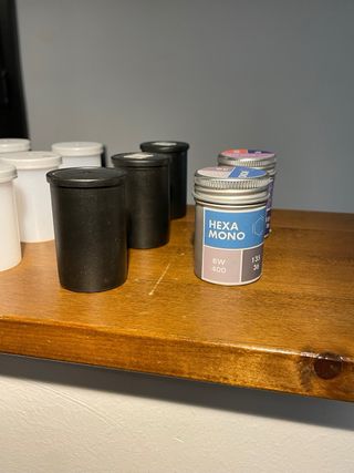 20 botes carretes película analógica