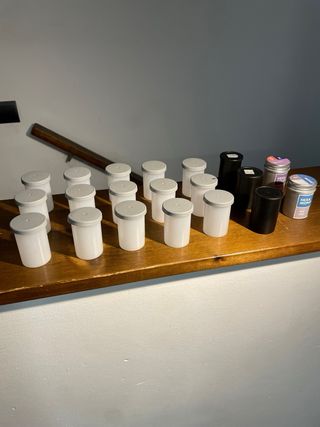 20 botes carretes película analógica