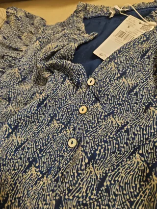 Vestido Mango corto volantes estampado