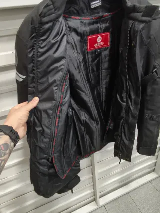 Chaqueta Moto Armure Talla L Negra