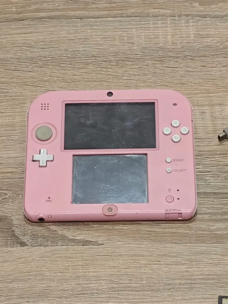 Nintendo 2DS Rosa + Cargador y Juegos afbeelding 2