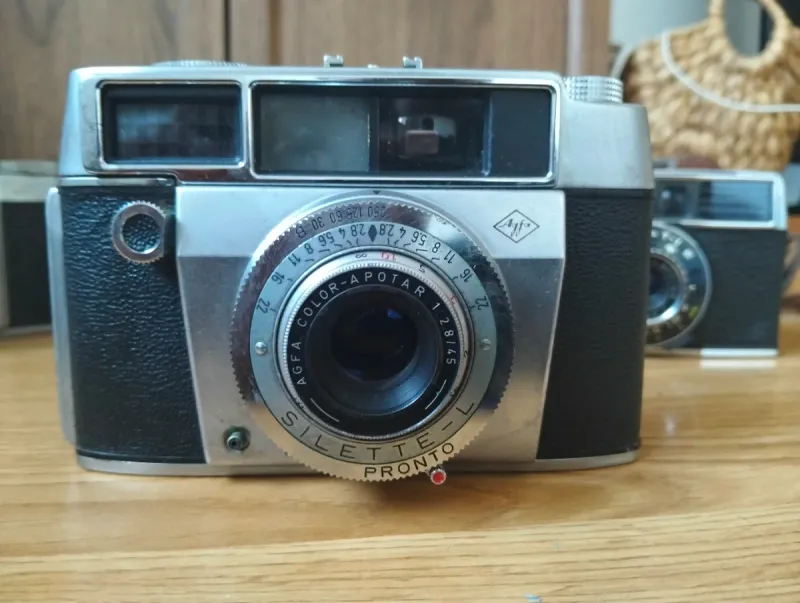 Lote 4 Cámaras Vintage Agfa Silette/Selecta afbeelding 7