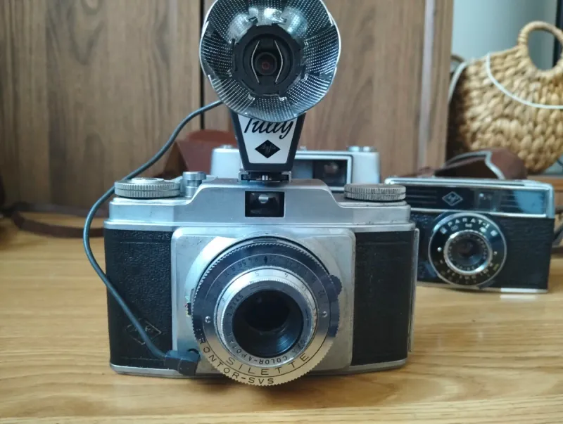 Lote 4 Cámaras Vintage Agfa Silette/Selecta afbeelding 10
