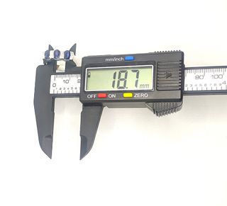 Anillo oro blanco 18k Zafiro diamante, 4.93g, T-19