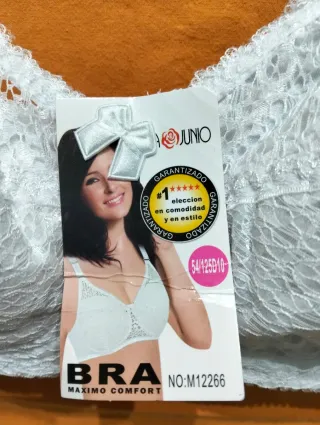 Reggiseno pizzo bianco taglia 10D