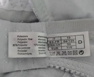 Reggiseno pizzo bianco taglia 10D