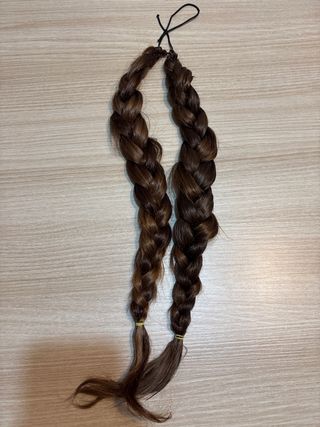 Dos trenzas pelo fallera castaño Cabello natural
