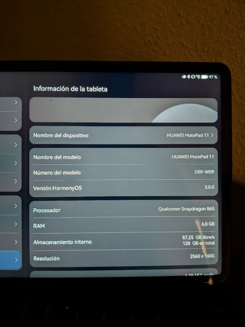 PACK Huawei MatePad 11 + Lápiz Original y más afbeelding 3