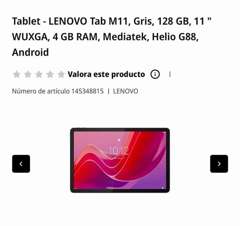 Lenovo Tab M11 con Lápiz Táctil afbeelding 2