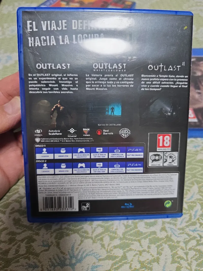 Outlast Trinity PS4 (PlayStation 4) Terror afbeelding 3