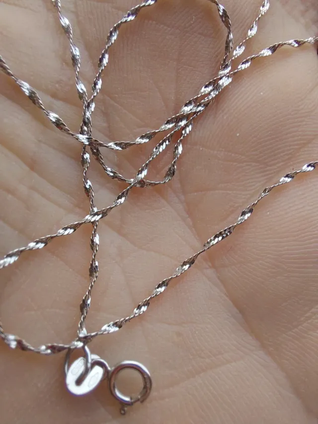 Collana Oro Bianco 750