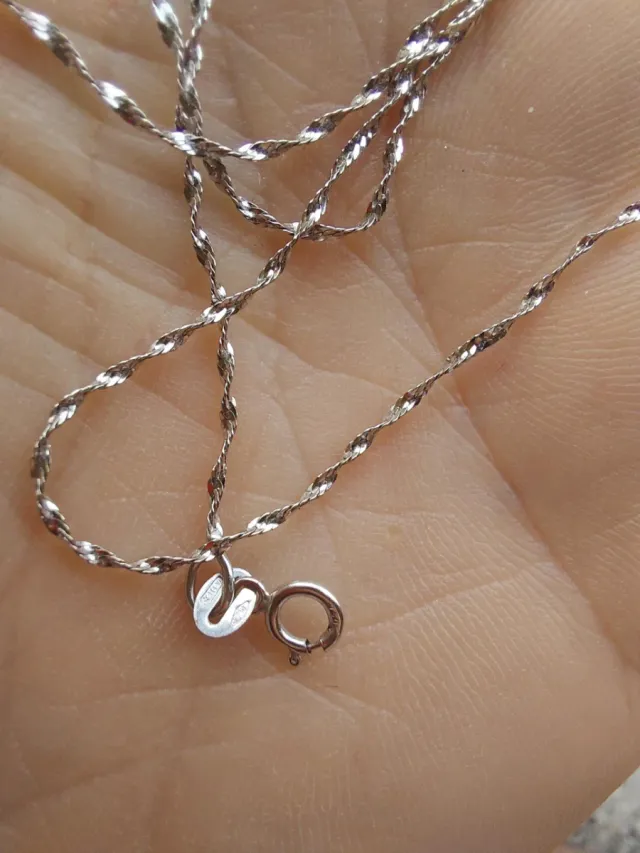 Collana Oro Bianco 750