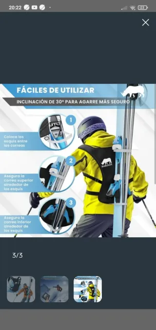 Portaesquís Mochila