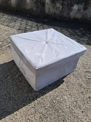 Pouf contenitore Mastrobianco 63x33 cm