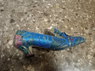 Zapatos Fallera Azul Marino