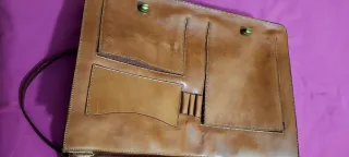 Portafolios cartera piel marrón