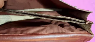 Portafolios cartera piel marrón