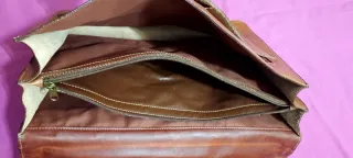 Portafolios cartera piel marrón