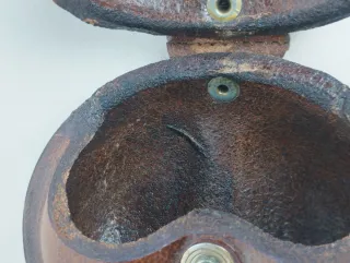 Monedero de piel con llavero