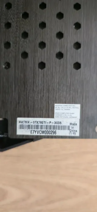 Tarjeta gráfica ASUS ROG 780 Ti Matrix Platinum