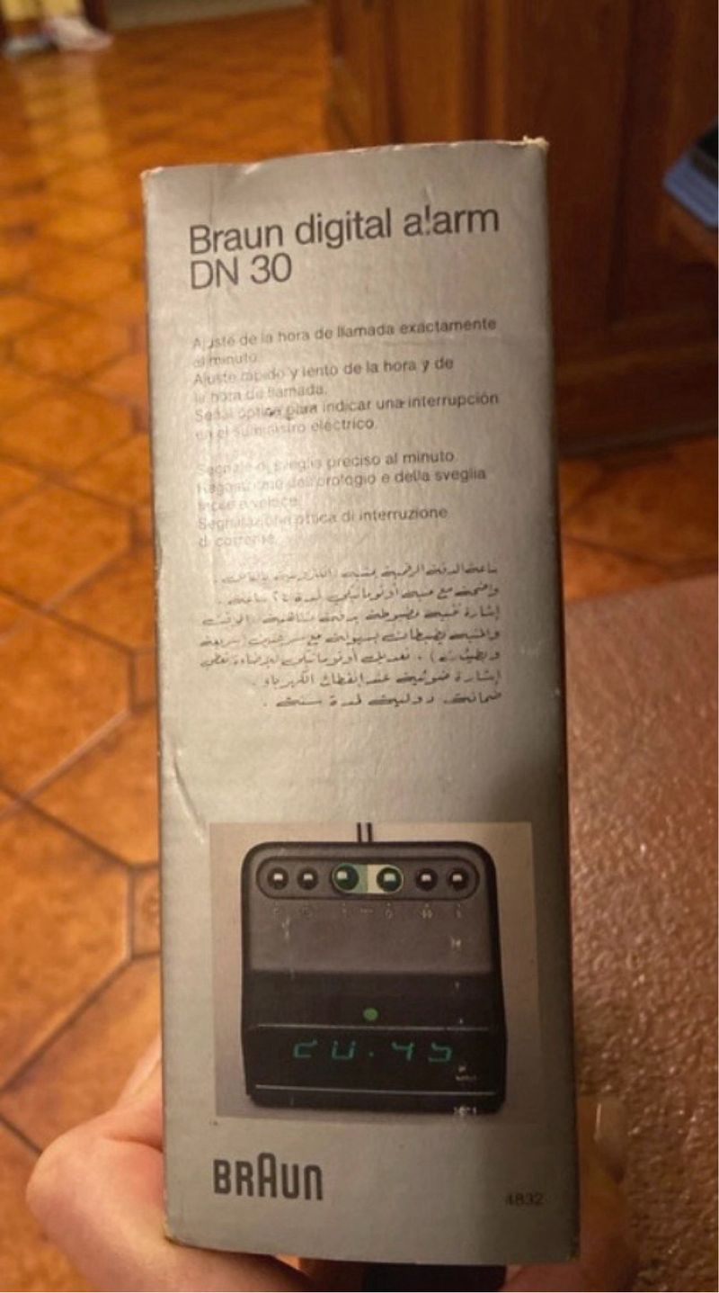 Alarma digital Braun DN 30 blanca rara afbeelding 9