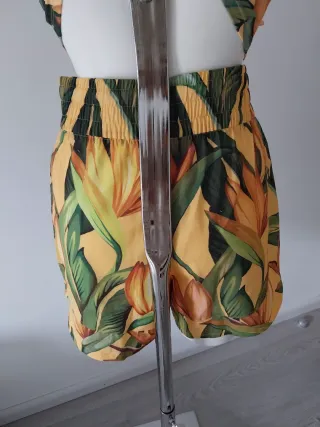 Short Adidas x Farm Rio Estampado Tropical
