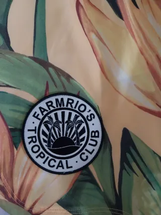 Short Adidas x Farm Rio Estampado Tropical