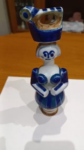 Figura Sargadelos Porcelana Azul y Blanca