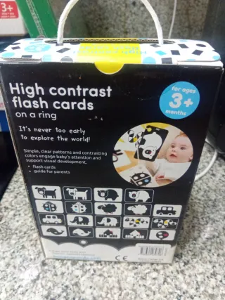 Tarjetas Flash Alto Contraste Banana Panda