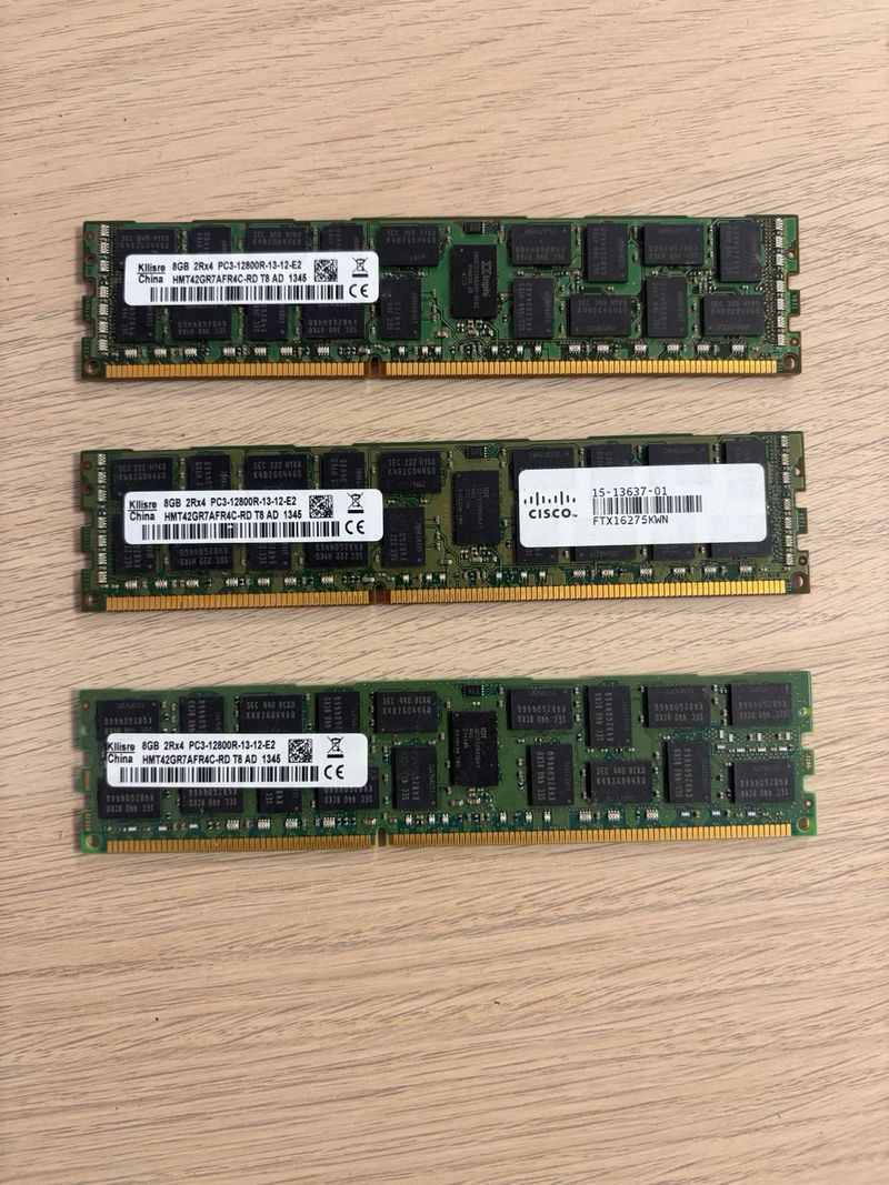 Memoria ddr3 8gb servidores Cisco