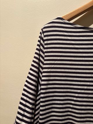 Camiseta básica rayas blanco y negro