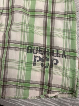 Camisa manga corta cuadros Blend verde y blanco