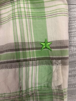 Camisa manga corta cuadros Blend verde y blanco