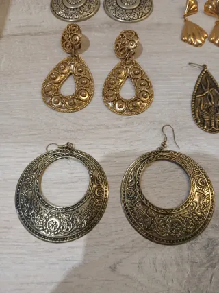 Pendientes Vintage Dorados y Plateados