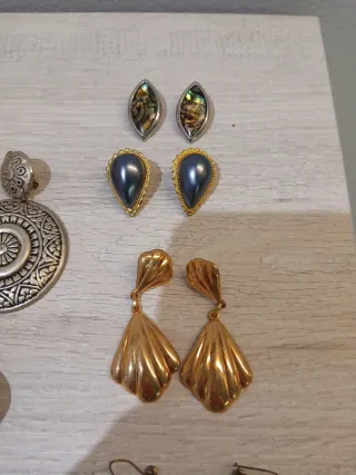 Pendientes Vintage Dorados y Plateados