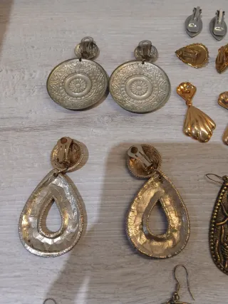 Pendientes Vintage Dorados y Plateados