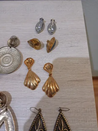 Pendientes Vintage Dorados y Plateados