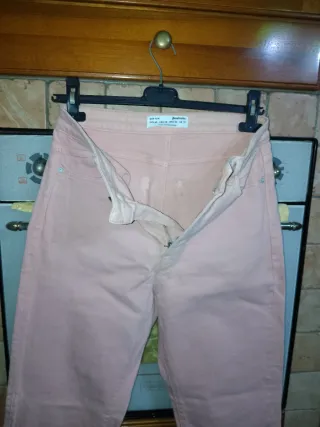 Jeans Stradivarius rosa pesca taglia 40
