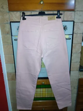 Jeans Stradivarius rosa pesca taglia 40