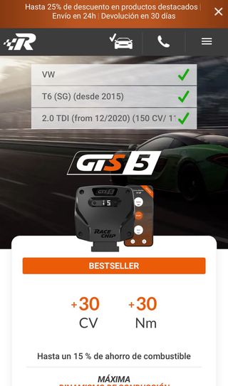 Race Chip GTS 5 VW T6.1 California Transporter