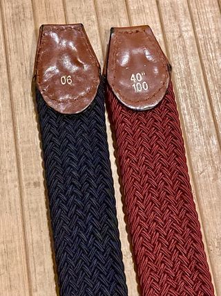 2 Cinturones Elásticos Trenzados Hombre