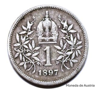 Moneda Antigua Austria Francisco José I Año 1897