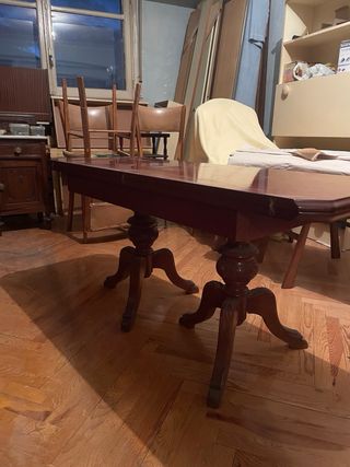 Mesa de salón extensible madera